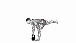 Kettlebell One Legged Deadlift